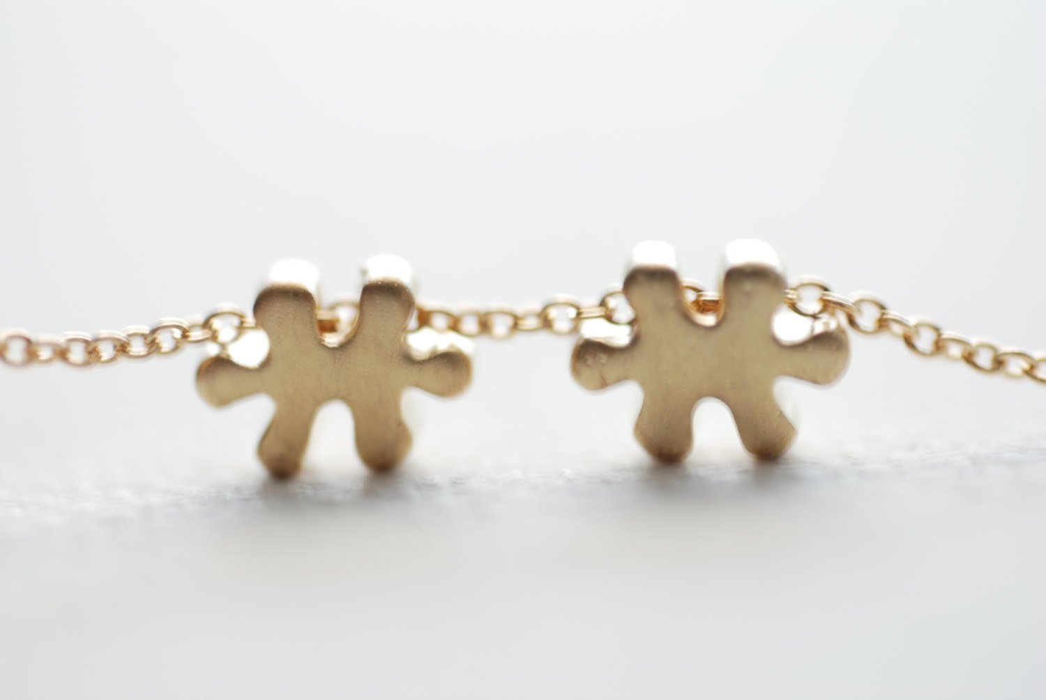 Puzzle Piece Necklace, Autism Necklace, Autism Puzzle Piece Charm, Tiny Puzzle Necklace, Autism Awareness, Autism Jewelry by HeirloomEnvy - HarperCrown