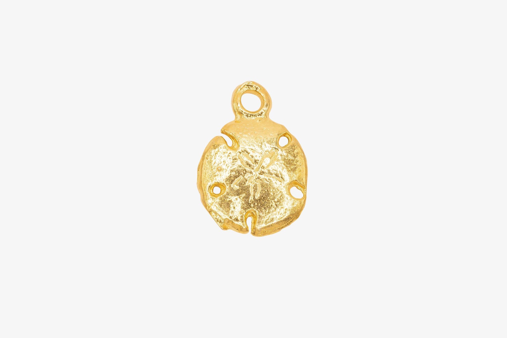Sand Dollar Charm 14K Gold - HarperCrown