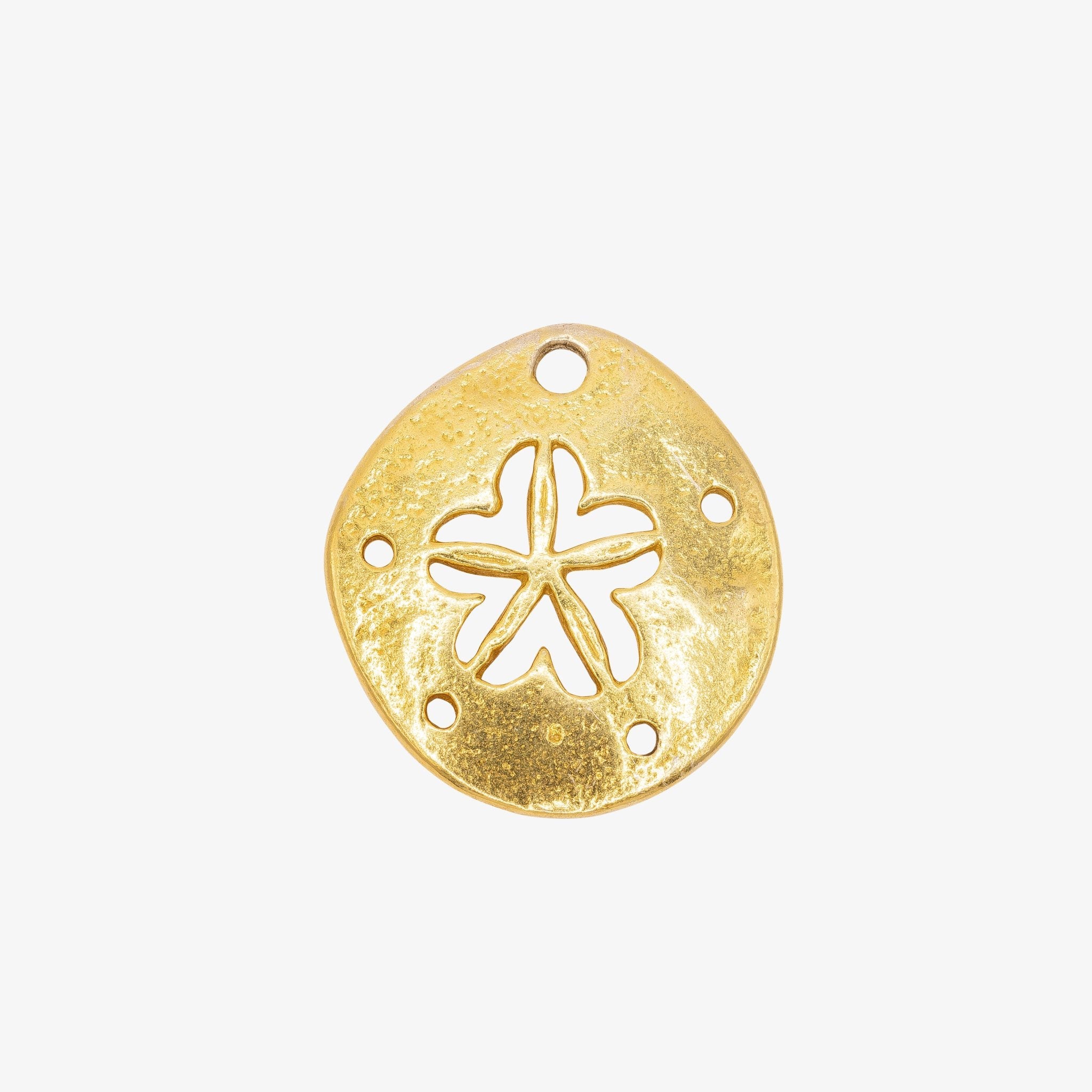 Sand Dollar Charm 14K Gold, 339G - HarperCrown