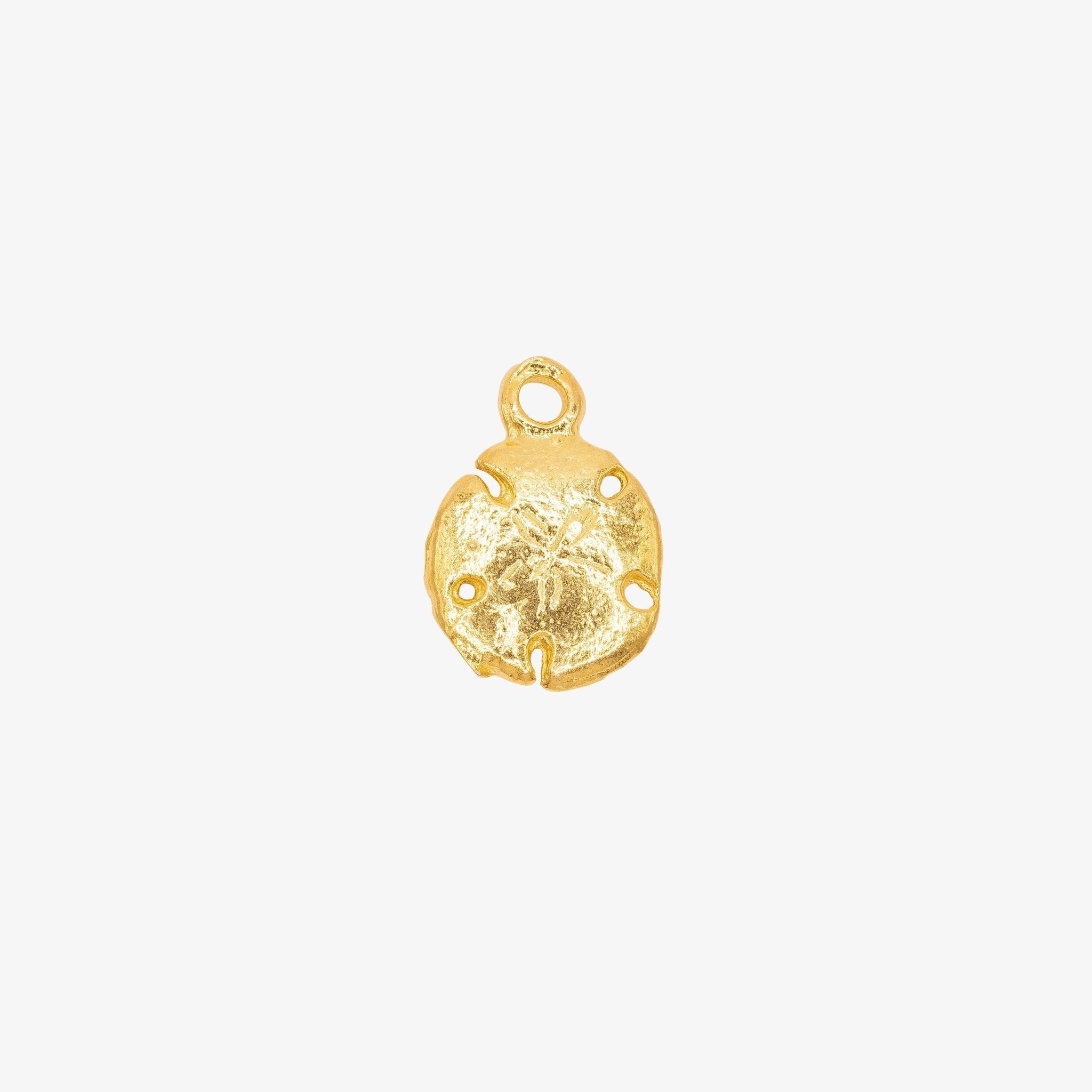 Sand Dollar Charm 14K Gold - HarperCrown