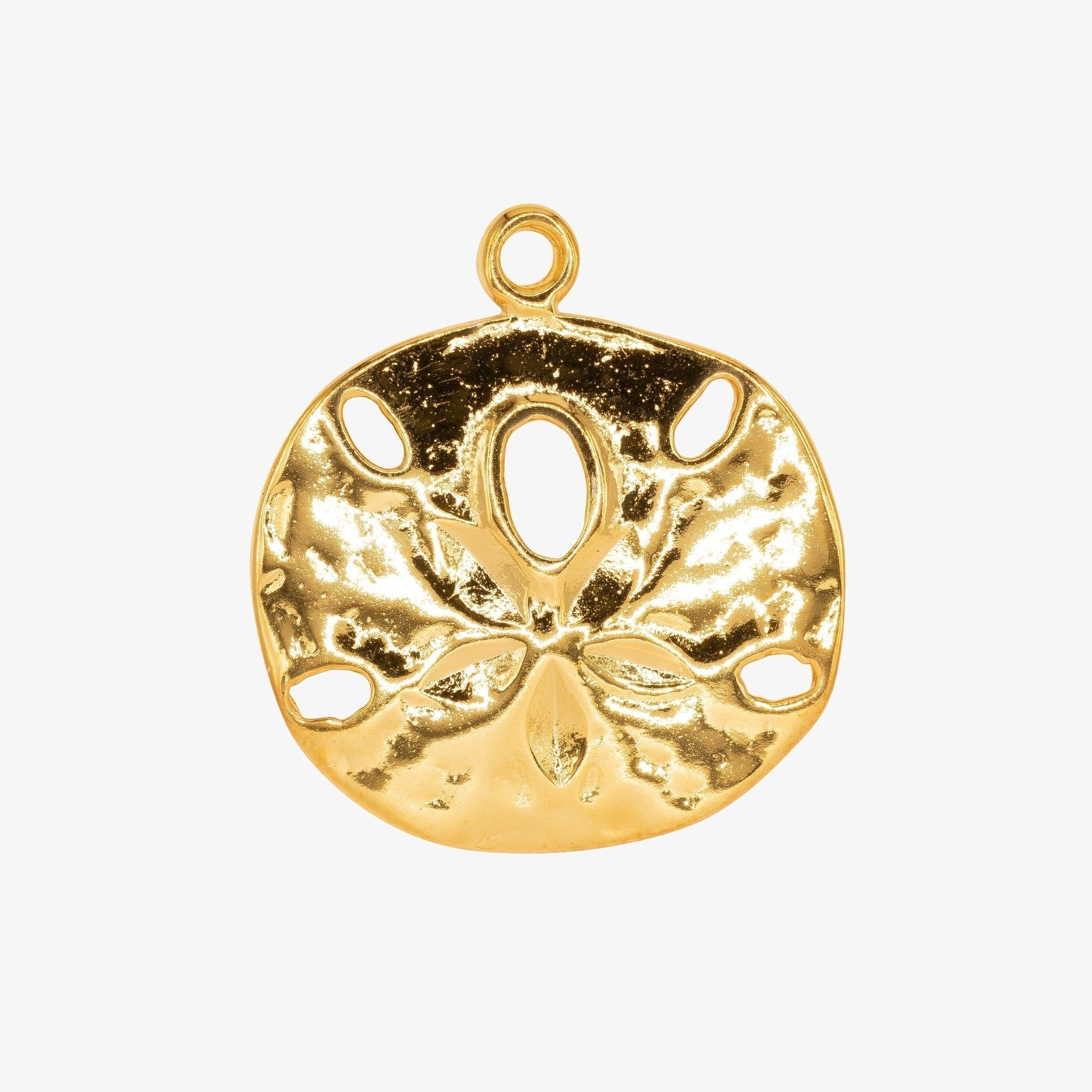 Sand Dollar Charm 14K Gold - HarperCrown