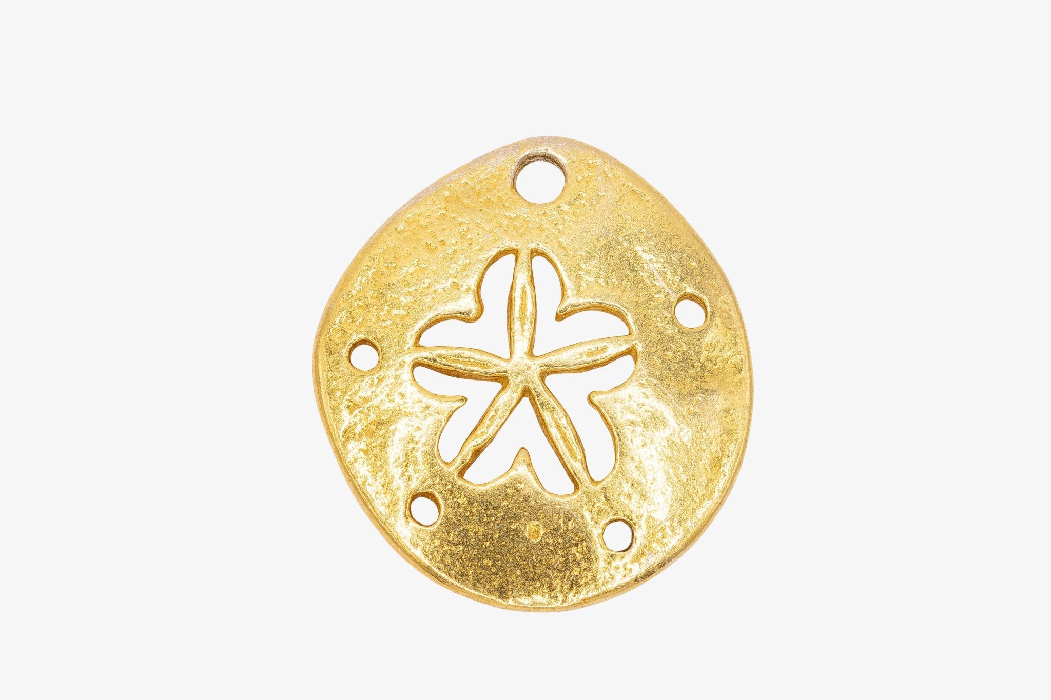 Sand Dollar Charm Wholesale 14K Gold, Solid 14K Gold, 339G - HarperCrown