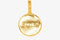 "Sand" Round Disc Charm Wholesale 14K Gold, Solid 14K Gold, G223 - HarperCrown