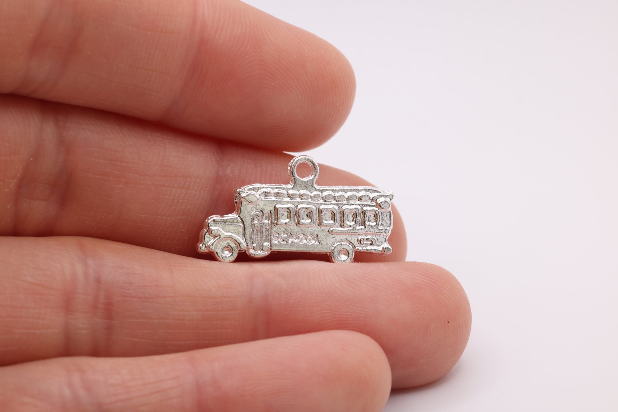 School Bus Charm, 925 Sterling Silver, 625 - HarperCrown