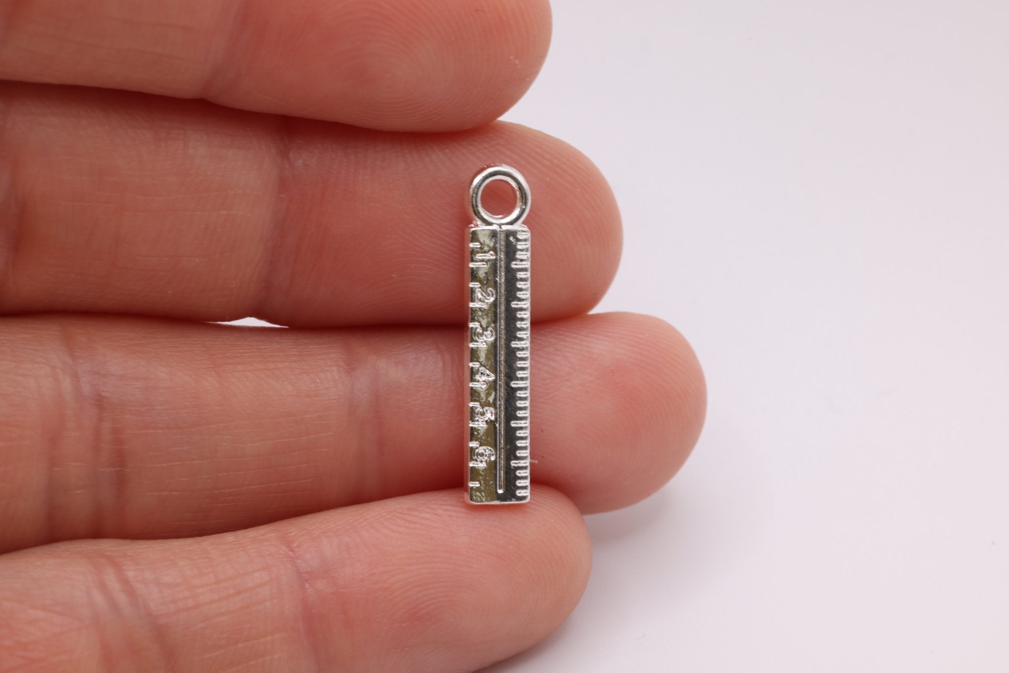 School Ruler Charm, 925 Sterling Silver, 650 - HarperCrown