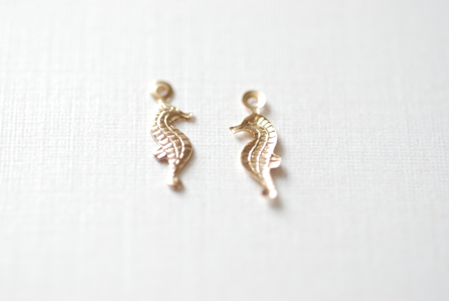 Seahorse 14K Gold Filled Tiny Charms, Gold Filled Seahorse Charm, Gold Seahorse, Sea horse charm - HarperCrown