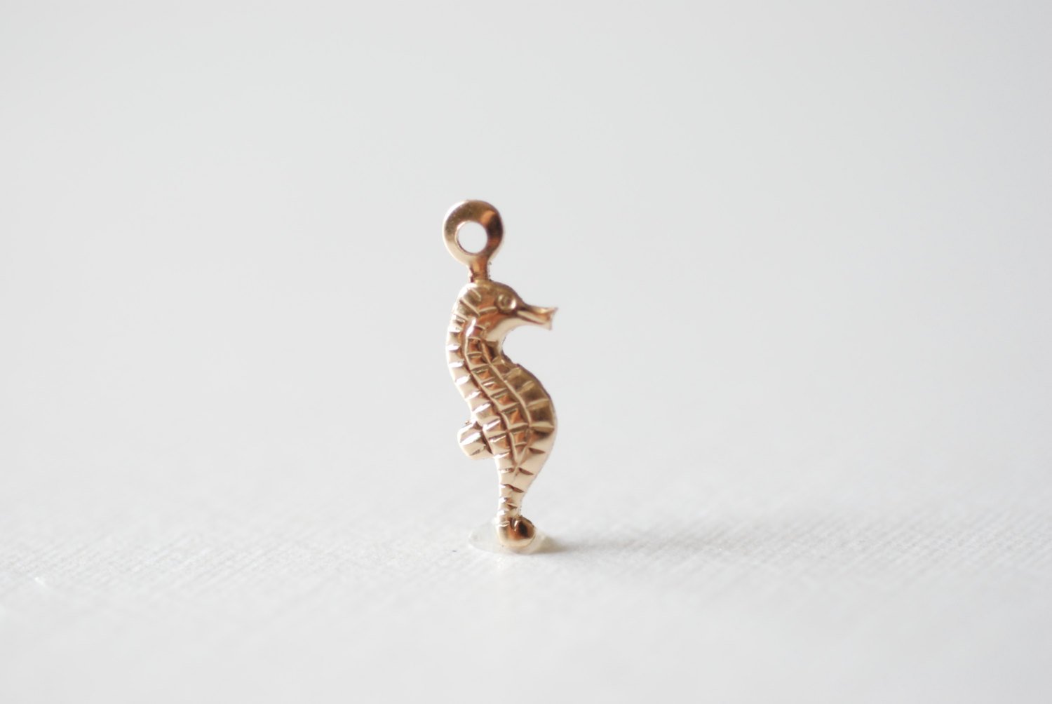 Seahorse 14K Gold Filled Tiny Charms, Gold Filled Seahorse Charm, Gold Seahorse, Sea horse charm - HarperCrown