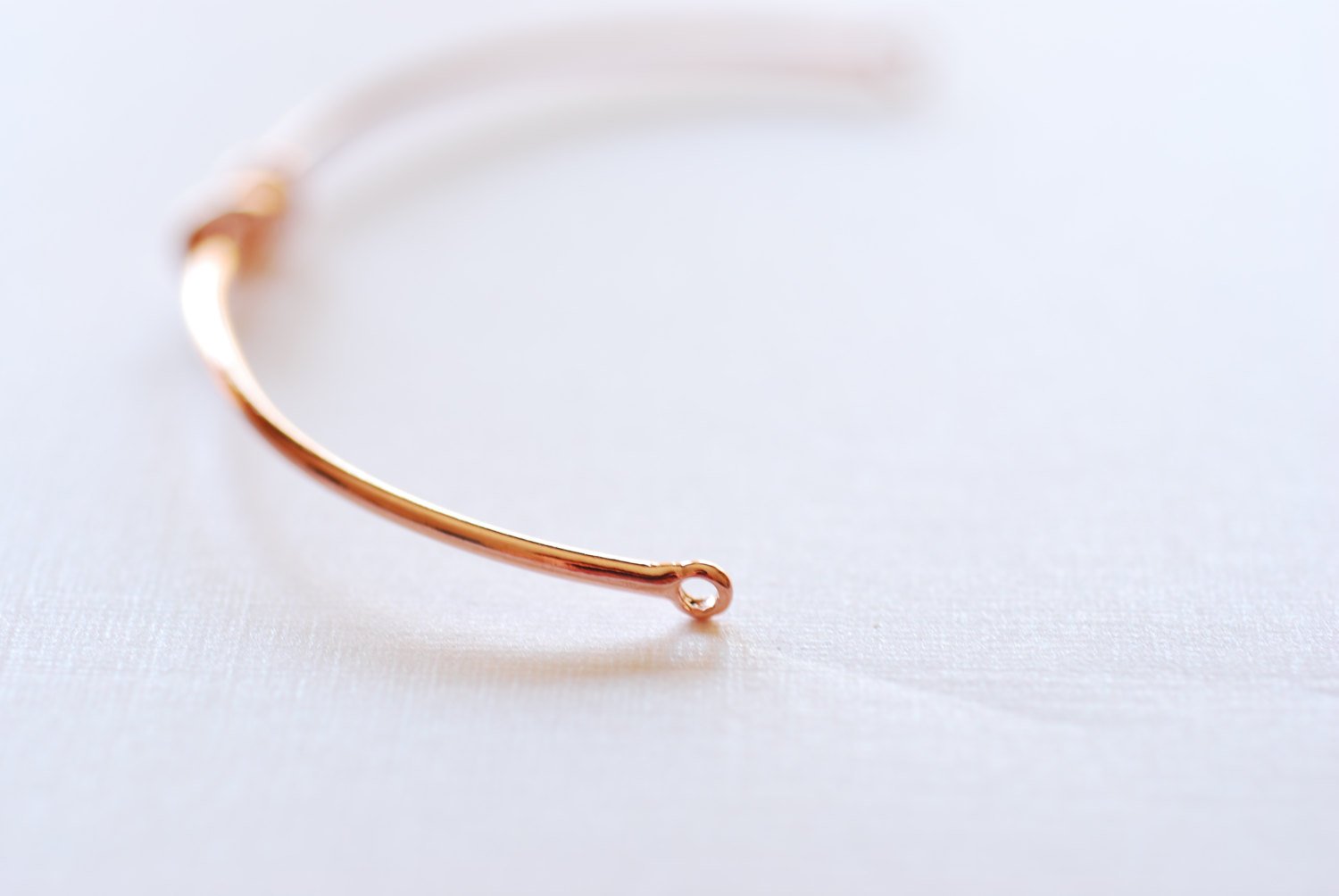 Shiny Pink Rose Vermeil Gold Love Knot Bracelet-18k gold plated Sterling Silver Knot Cuff Bracelet, Adjustable Bracelet, Bow Bracelet, 263 - HarperCrown