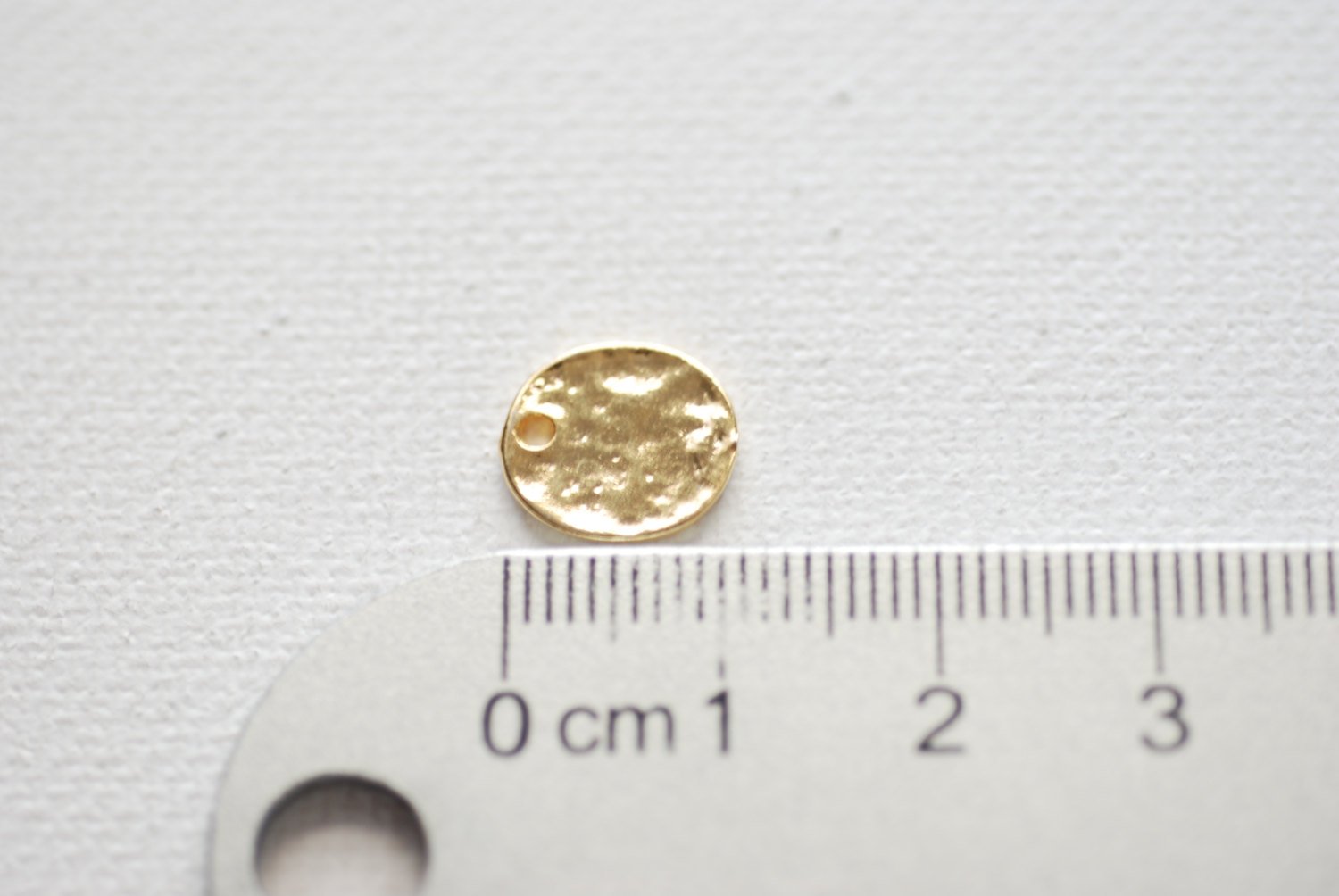 Shiny Vermeil Gold Stamping Blank Disc, Stamping Discs, Gold Round Disc Charms, Gold Stamping Blanks, Vermeil Round Disc Charm, Gold Tag, 31 - HarperCrown