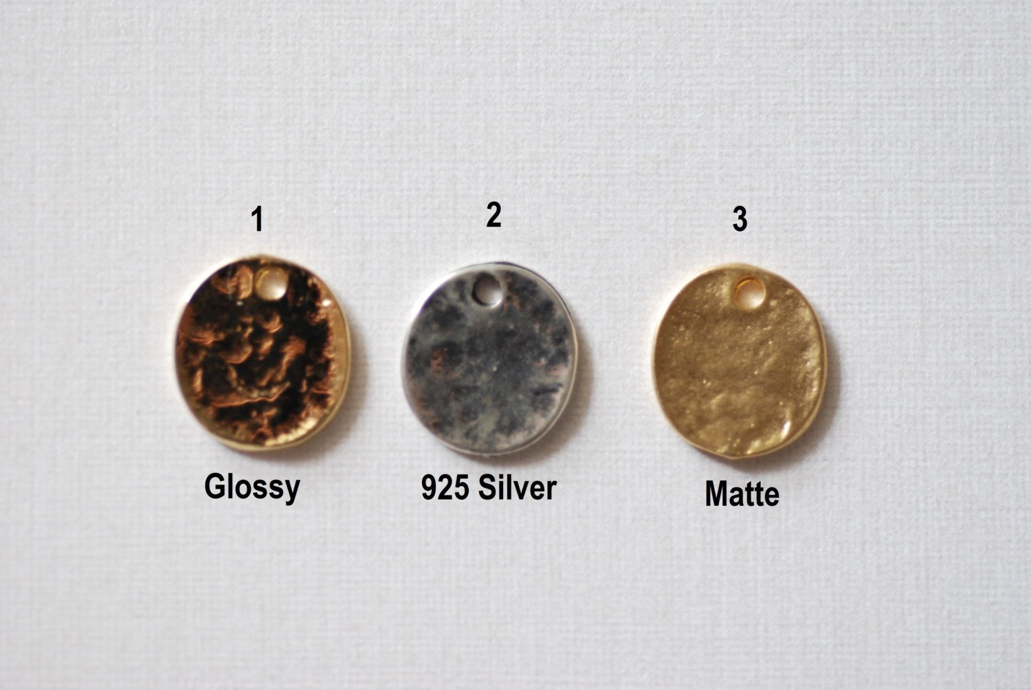 Shiny Vermeil Gold Stamping Blank Disc, Stamping Discs, Gold Round Disc Charms, Gold Stamping Blanks, Vermeil Round Disc Charm, Gold Tag, 31 - HarperCrown