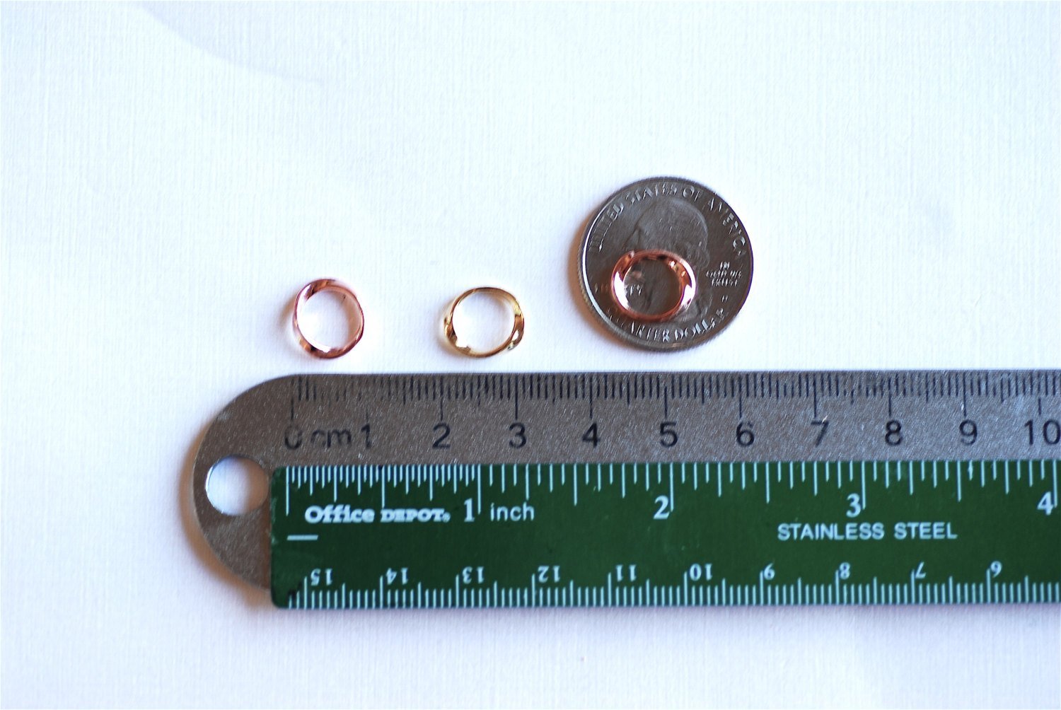 Shiny Vermeil Gold Wavy Round Open Circle Connector Ring- 18k gold over Sterling Silver Round Open Ring, Gold Wavy Twisted Karma Ring, 282 - HarperCrown