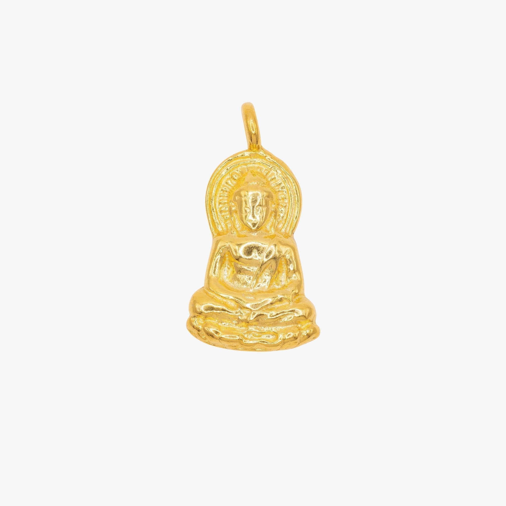 Sitting Buddha Charm 14K Gold - HarperCrown