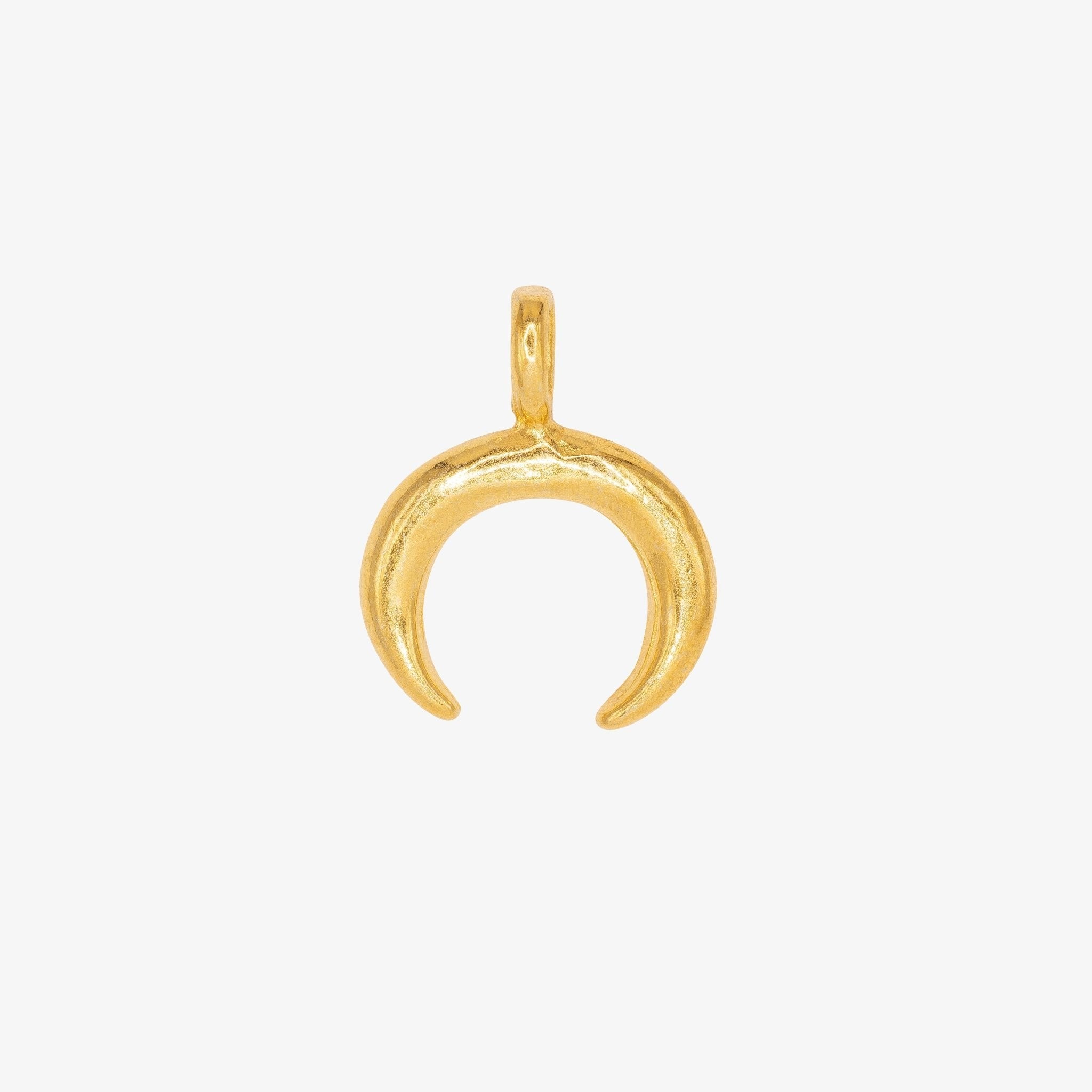 Small Crescent Moon Charm 14K Gold, 274G - HarperCrown
