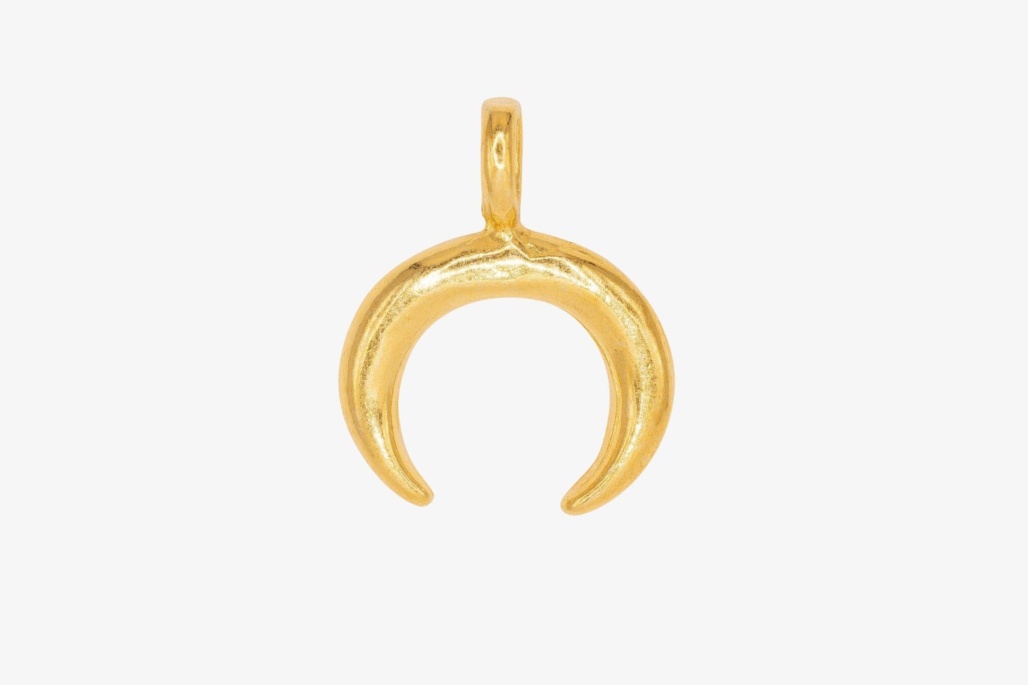Small Crescent Moon Charm Wholesale 14K Gold, Solid 14K Gold, 274G - HarperCrown