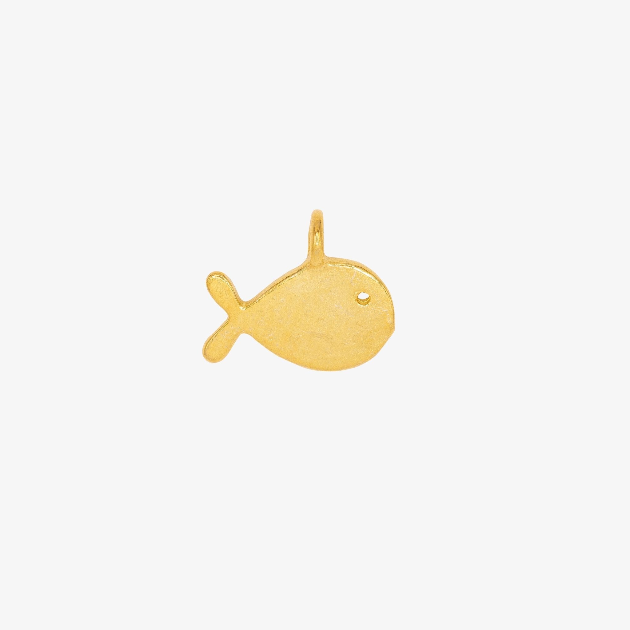 Small Fish Charm 14K Gold, 272G - HarperCrown