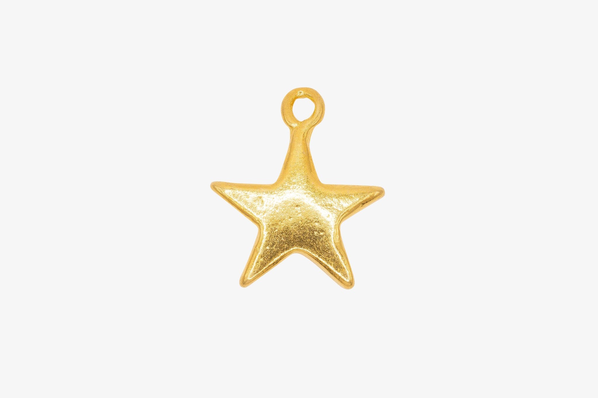 Star Charm Wholesale 14K Gold, Solid 14K Gold, G181 - HarperCrown