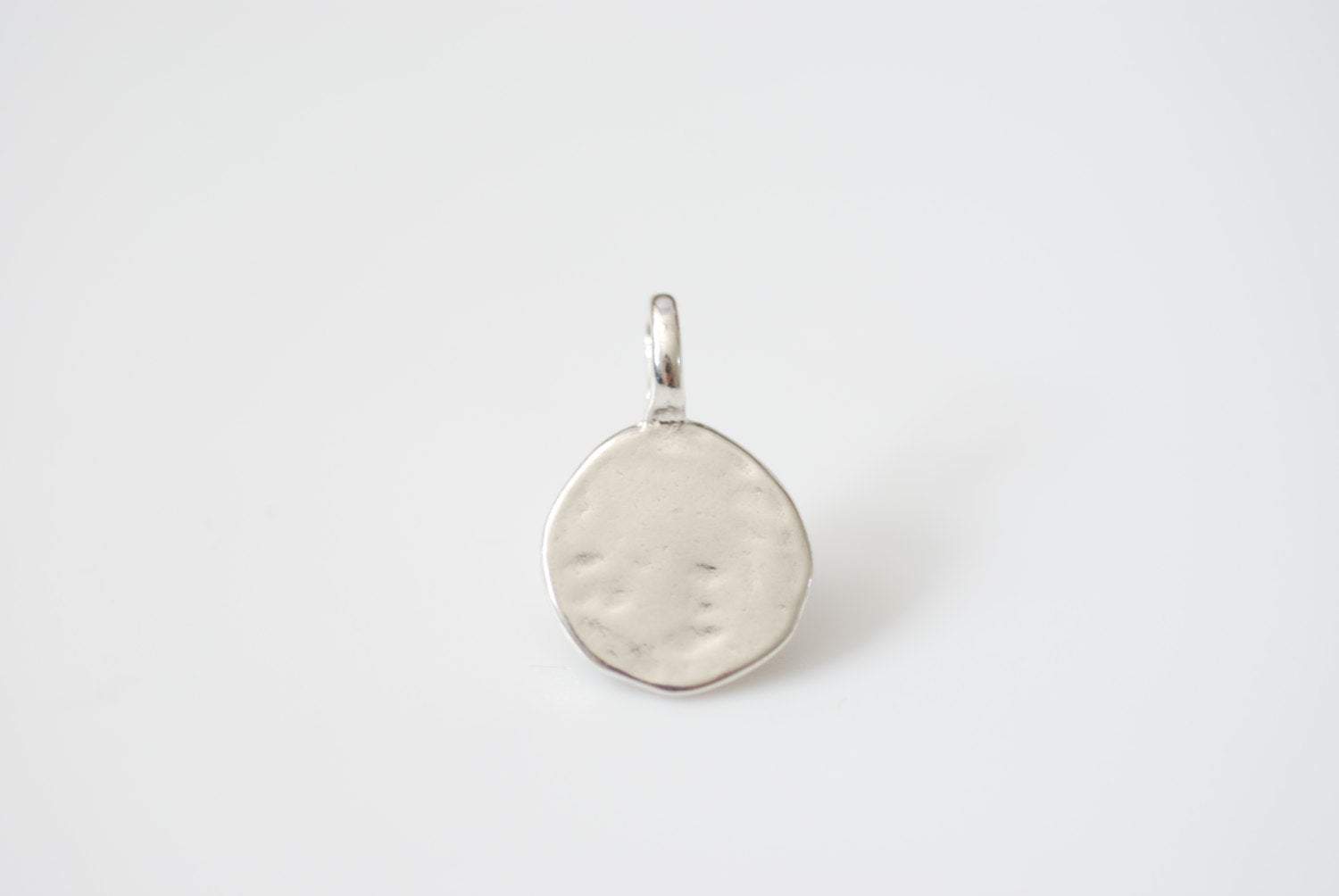Sterling silver round disc charms store
