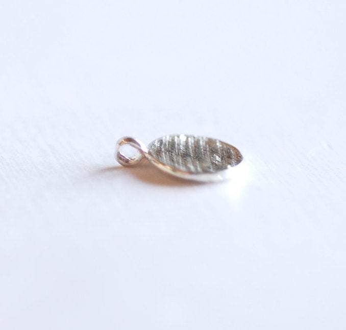 Sterling Silver Blank Disc Charm with Attached Bail - 925 sterling silver, blank disc, silver stamping disc, blank stamping disc, 167 - HarperCrown