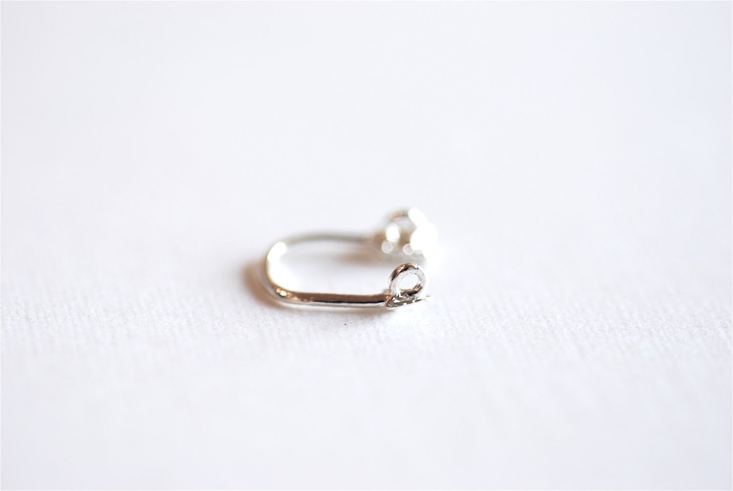Sterling Silver Curved Arrow Connector Charm- 925 Sterling Silver Arrow Connector Charm Link Spacer, Thin Skinny Bent Arrow Connector, 288 - HarperCrown