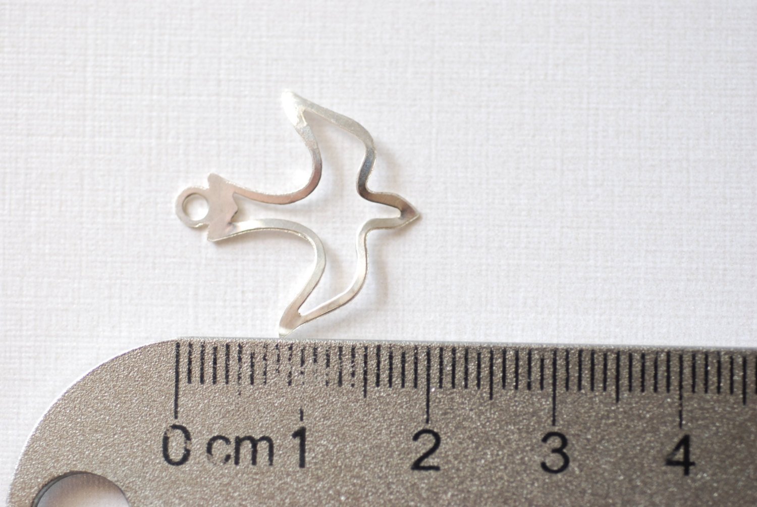 Sterling Silver dove bird charm, Christian Dove Charm, Silver Bird Charm, Gold Filled Dove Pendant, OPEN Sideways Dove Bird, sigma kappa,111 - HarperCrown