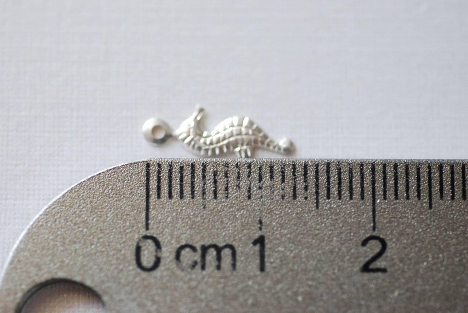 Sterling Silver Seahorse Charm Pendant, Silver Seahorse Charm, Sea horse Charm, 925 Silver Seahorse, Sea Life Jewelry Component Finding - HarperCrown