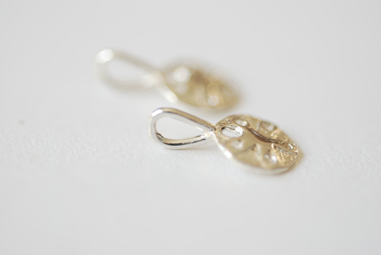 Sterling Silver Small Sand Dollar Charm with Bail- 925 Silver Sea Shell, Sterling Silver Starfish Charm, Silver Beach Nautical Charms, 188 - HarperCrown