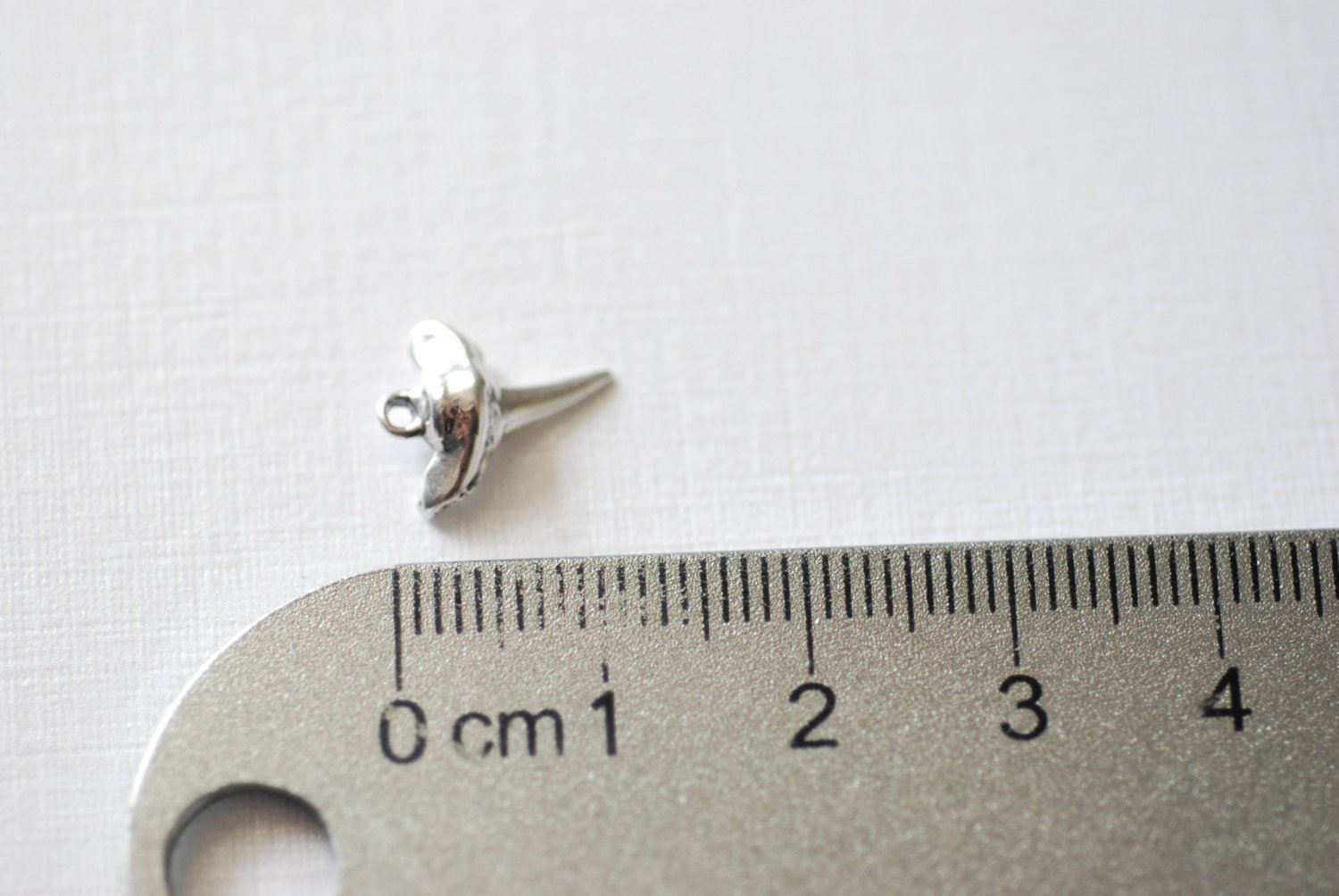 Sterling Silver Small Shark Tooth Pendant, Small Silver Shark tooth charm, Vermeil shark tooth - HarperCrown