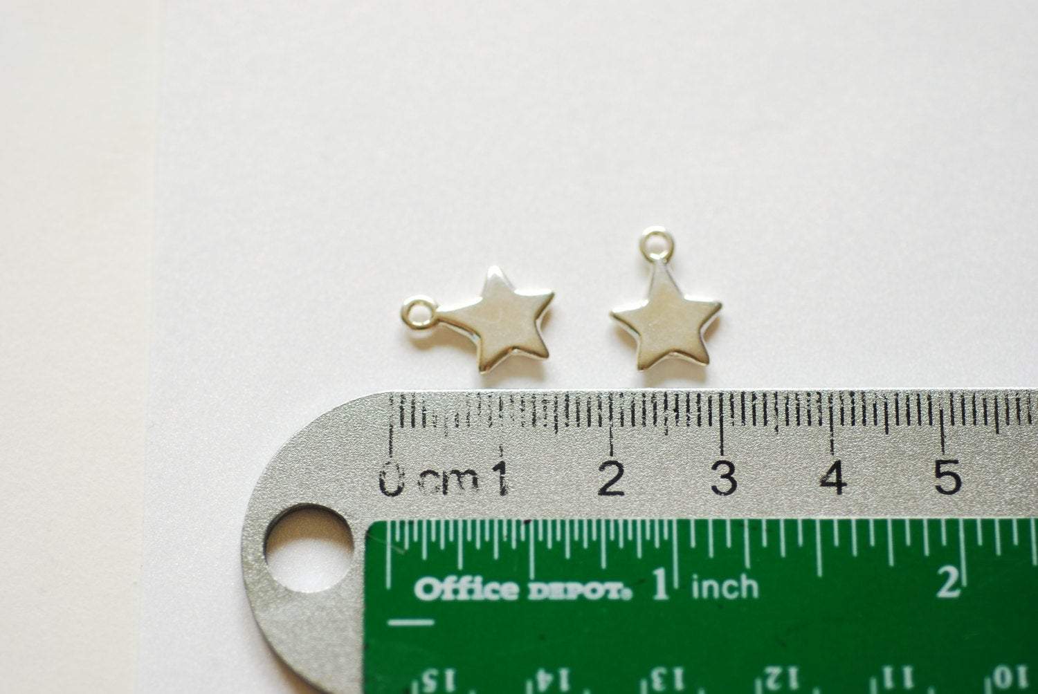 Sterling Silver Star Charm Pendant- 925 Silver Star Charm, Sterling Silver Stamping Star Blanks, Silver Flat Star Charm, Wholesale - HarperCrown