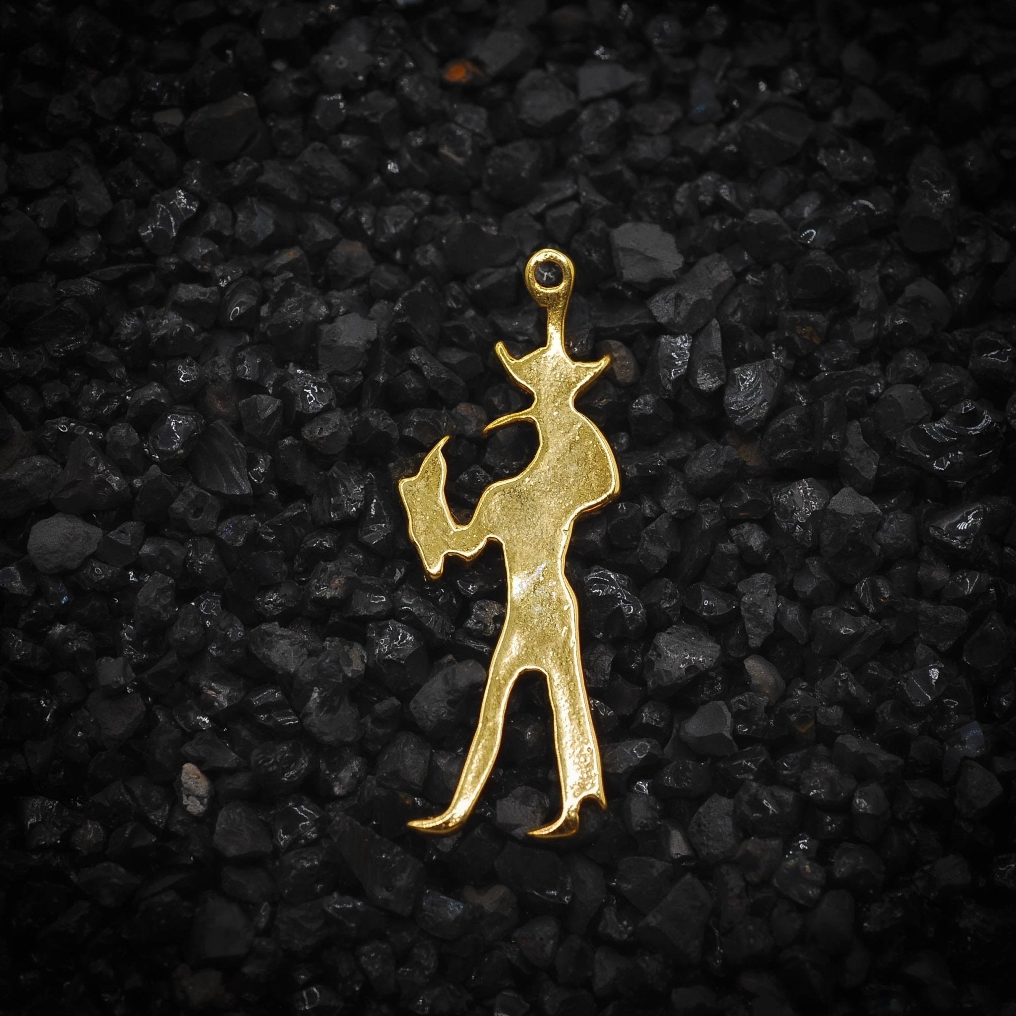 Thoth Djehuty God of the Moon Ancient Egyptian Charm | Solid 14K Gold | Jewelry Making Pendant - HarperCrown