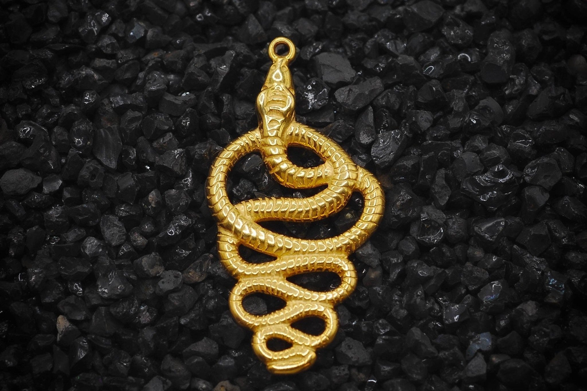 Egyptian Snake Necklace Gold