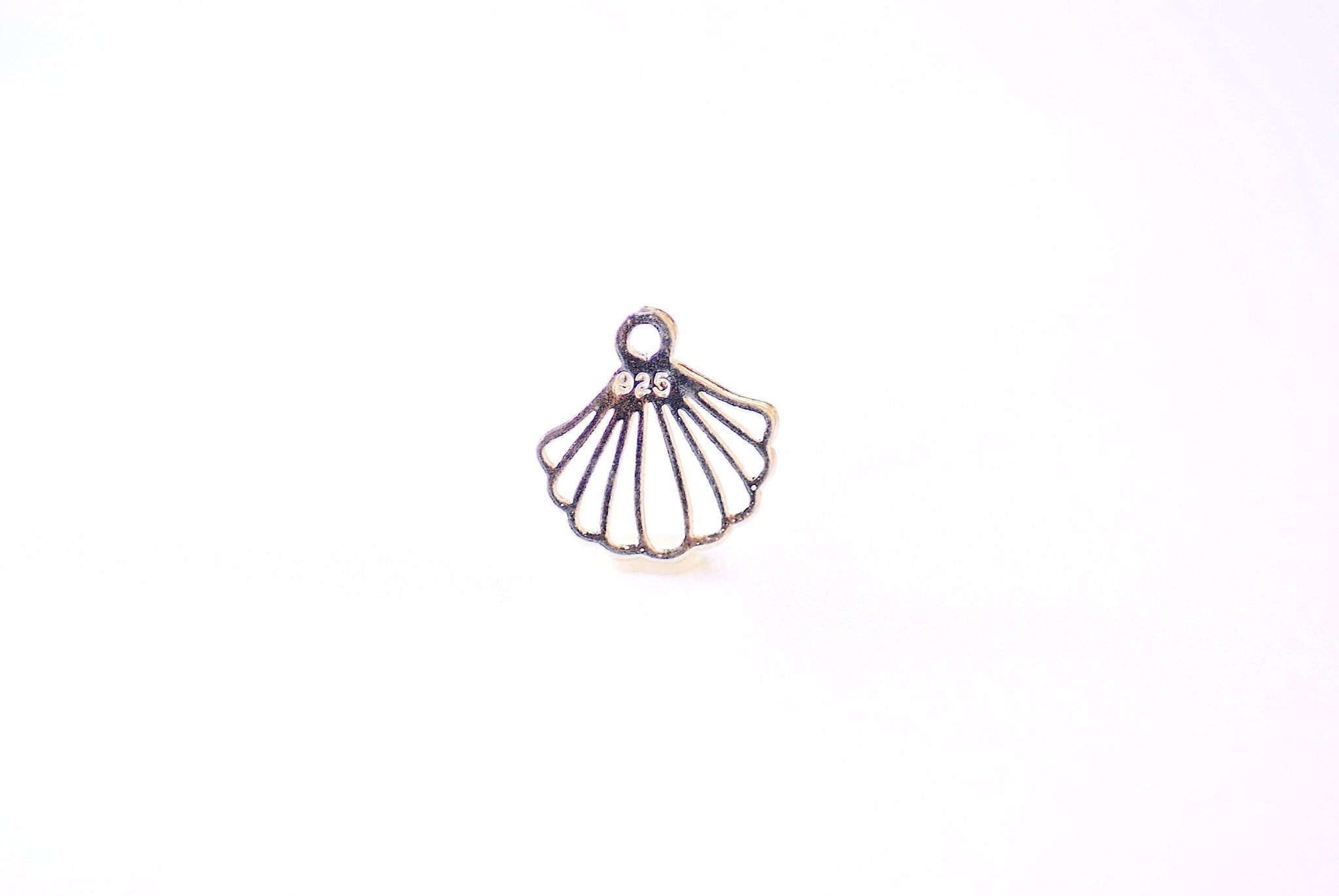 Vermeil Gold Fan Charm- 18k gold plated 925 Sterling Silver, Gold Silver Fan, Fan Shaped Charm, VermeilSupplies HarperCrown Etsy, J389 - HarperCrown