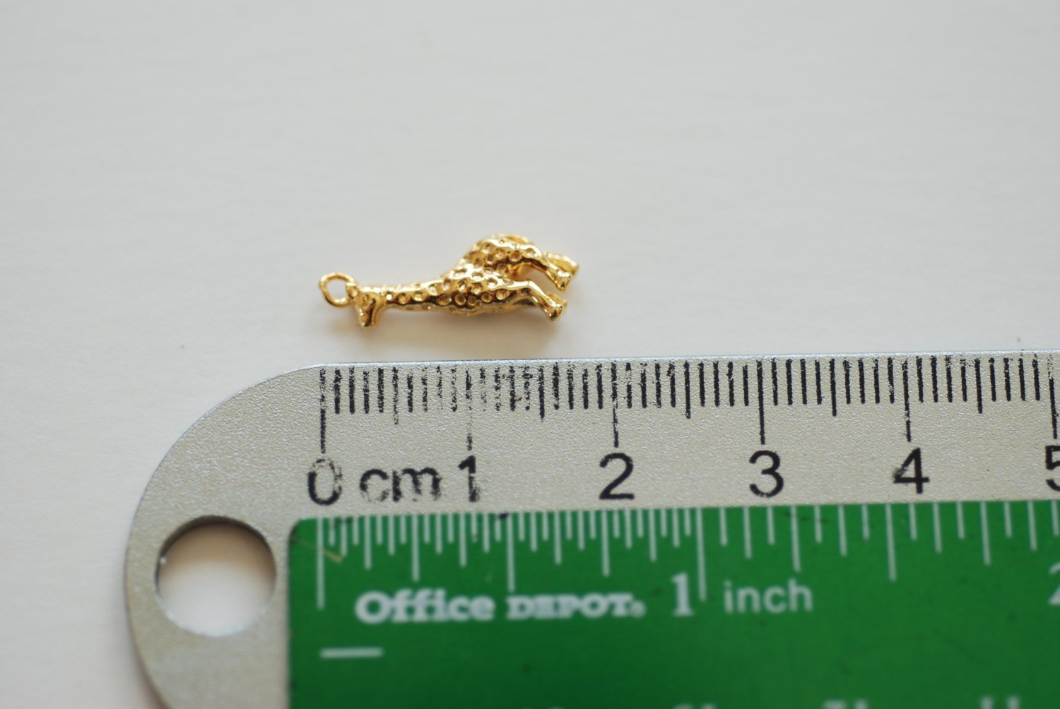 Vermeil Gold Giraffe Charm - 18k gold plated over sterling silver, Africa safari animal Giraffe charm Pendant, VermeilSupplies,205 - HarperCrown