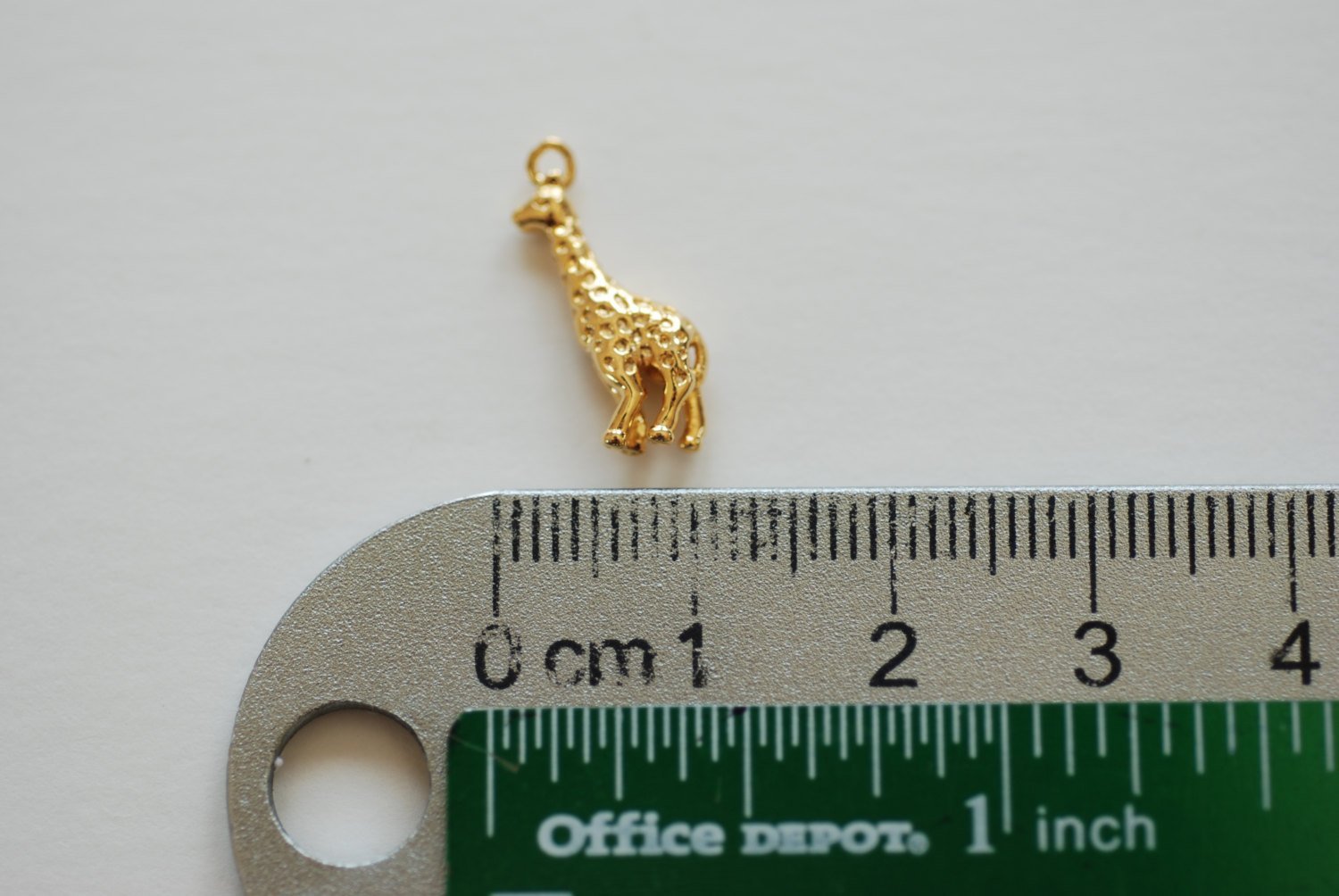 Vermeil Gold Giraffe Charm - 18k gold plated over sterling silver, Africa safari animal Giraffe charm Pendant, VermeilSupplies,205 - HarperCrown