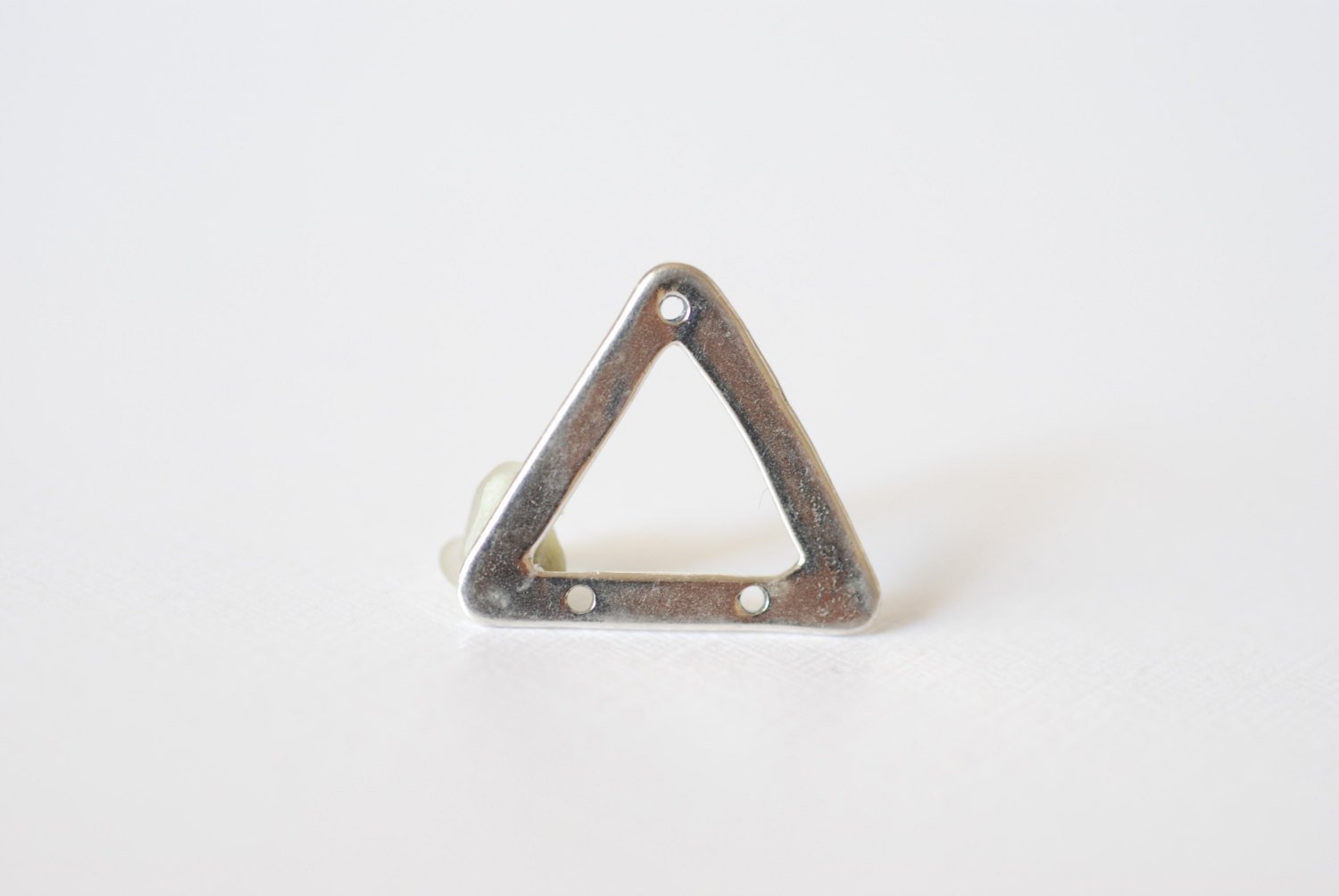 Vermeil Gold Triangle connector, 18k gold over 925 sterling silver triangle charm, connector, triangle connector, gold triangle - HarperCrown