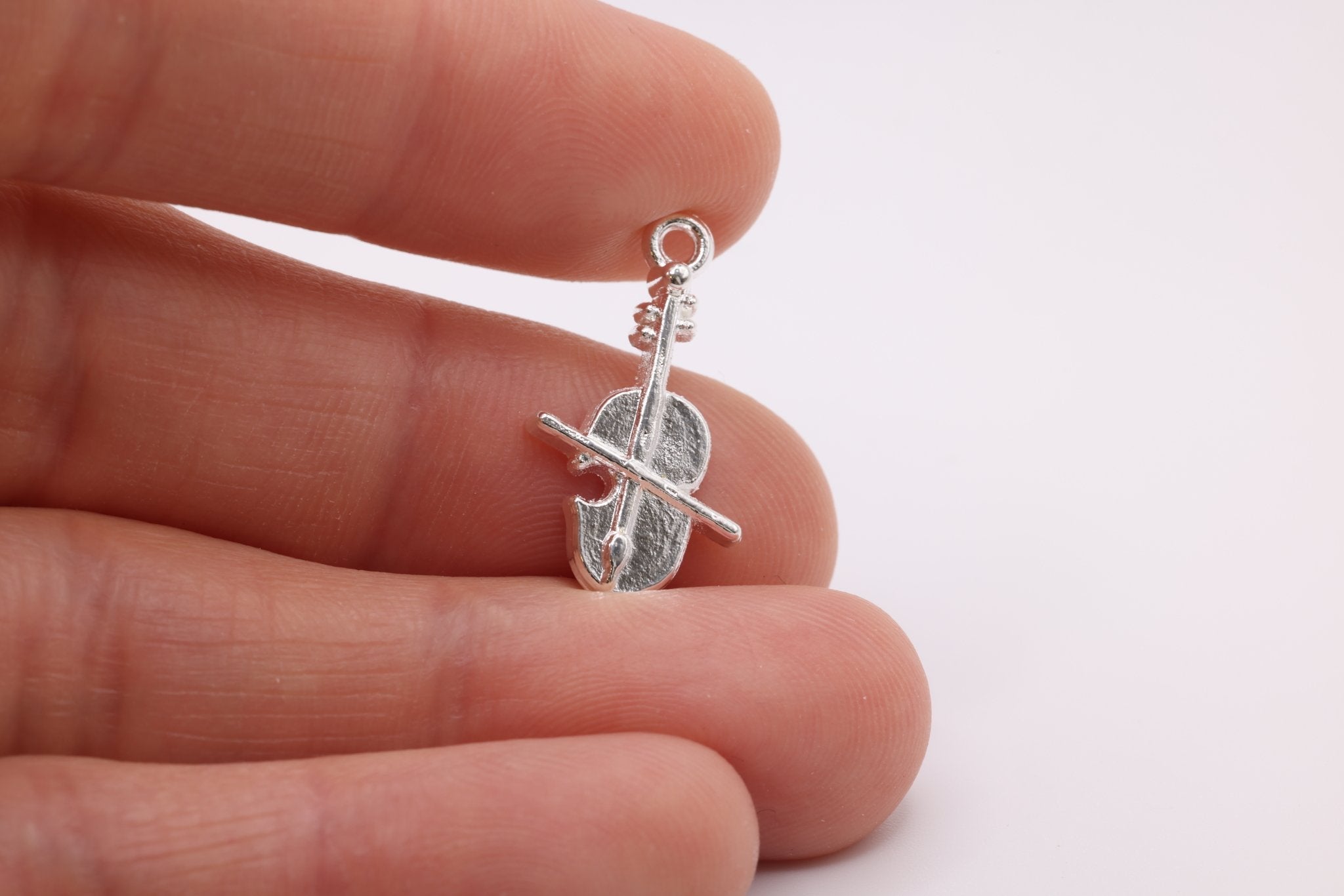 Violin Charm, 925 Sterling Silver, 624 - HarperCrown