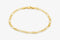 Wholesale 14K Gold Long and Short Bracelet | Solid 14K Gold Finished Bracelet - HarperCrown