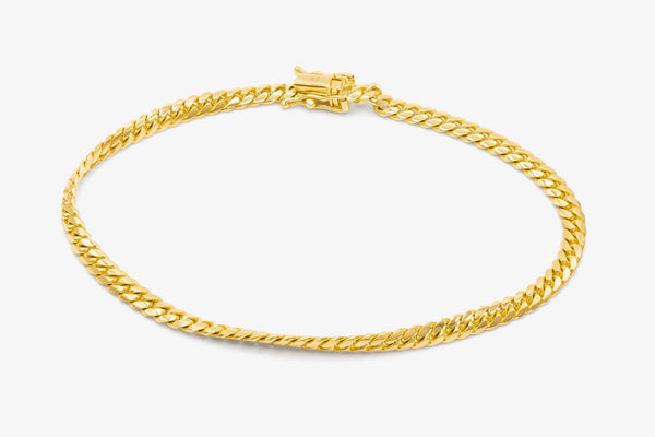 Wholesale 14K Gold Miami Chain Bracelet | Solid 14K Gold Finished Bracelet - HarperCrown