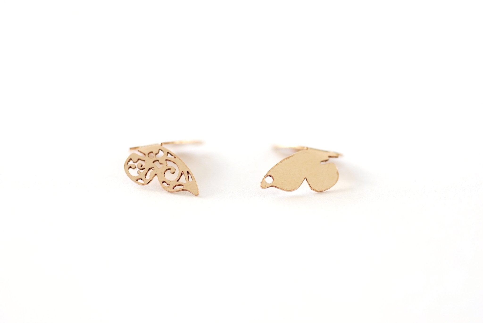 Wholesale Gold Filled Butterly Charm l Gold Filled Butterfly Insect Drop Charm Permanent Jewelry l SEACH37 - HarperCrown