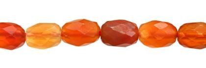 Wholesale Red Agate Natural Color Barrel Shape Faceted Gemstones 6x8mm - HarperCrown