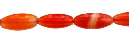 Wholesale Red Agate Natural Color Oval Rice Shape Gemstones 6-12mm - HarperCrown