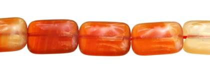 Wholesale Red Agate Natural Color Rectangle Shape Gemstones 12-18mm - HarperCrown