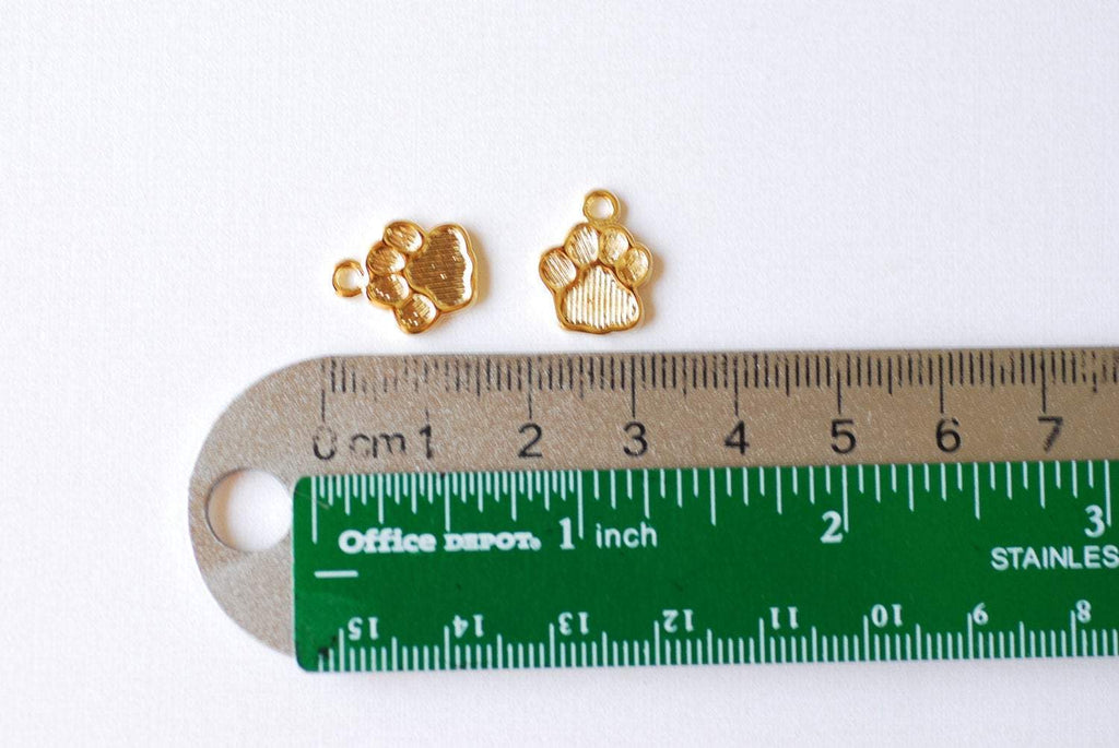 Dog paw charms wholesale cheap