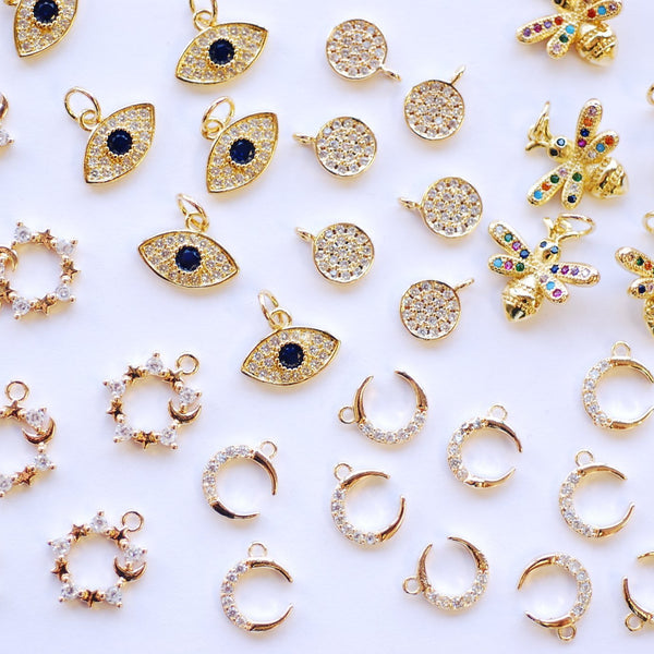 Cubic zirconia charms wholesale clearance