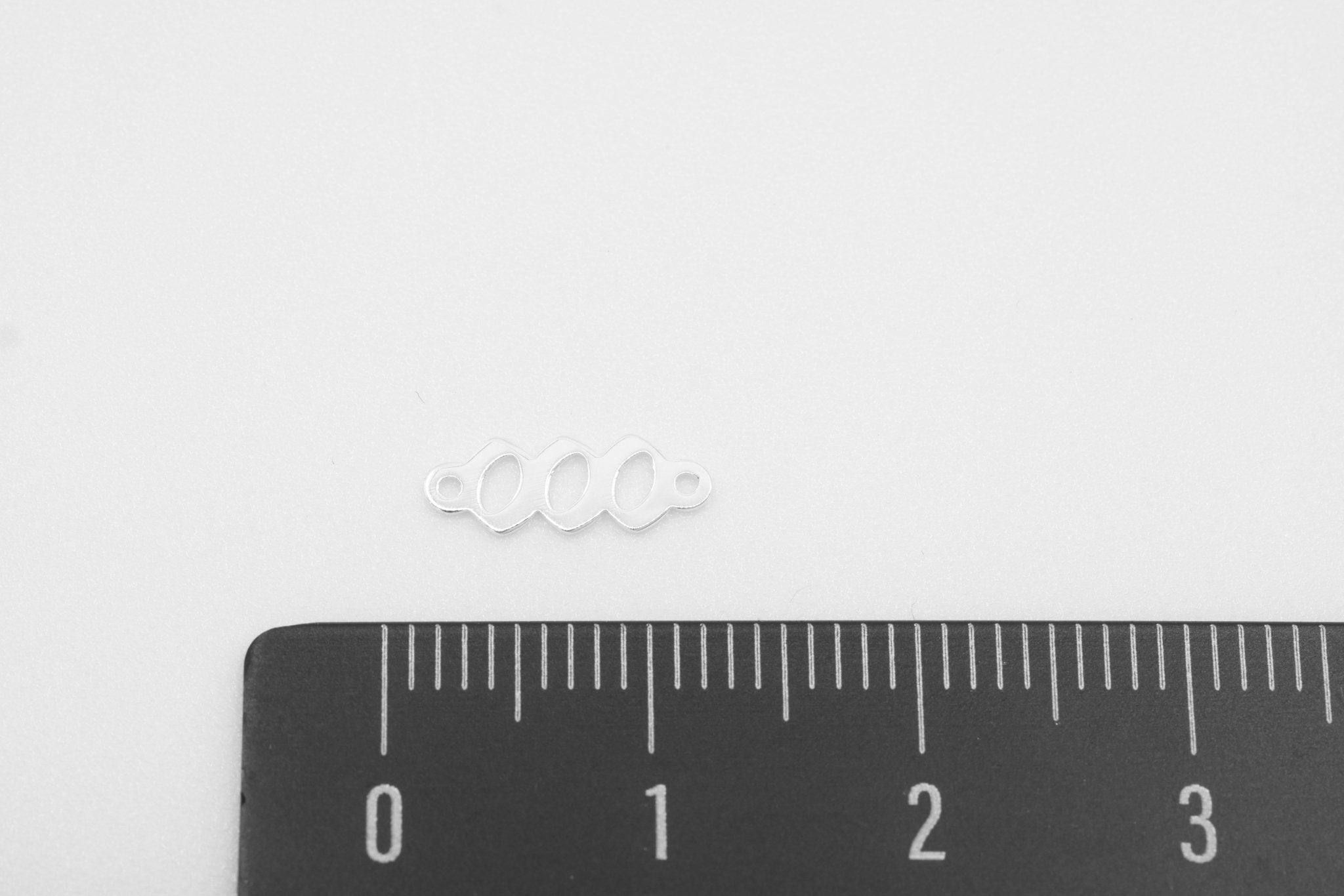 000 Angel Number Charm, 925 Sterling Silver, 9mm x 3mm, Bulk DIY Wholesale Jewelry Making Charm - HarperCrown