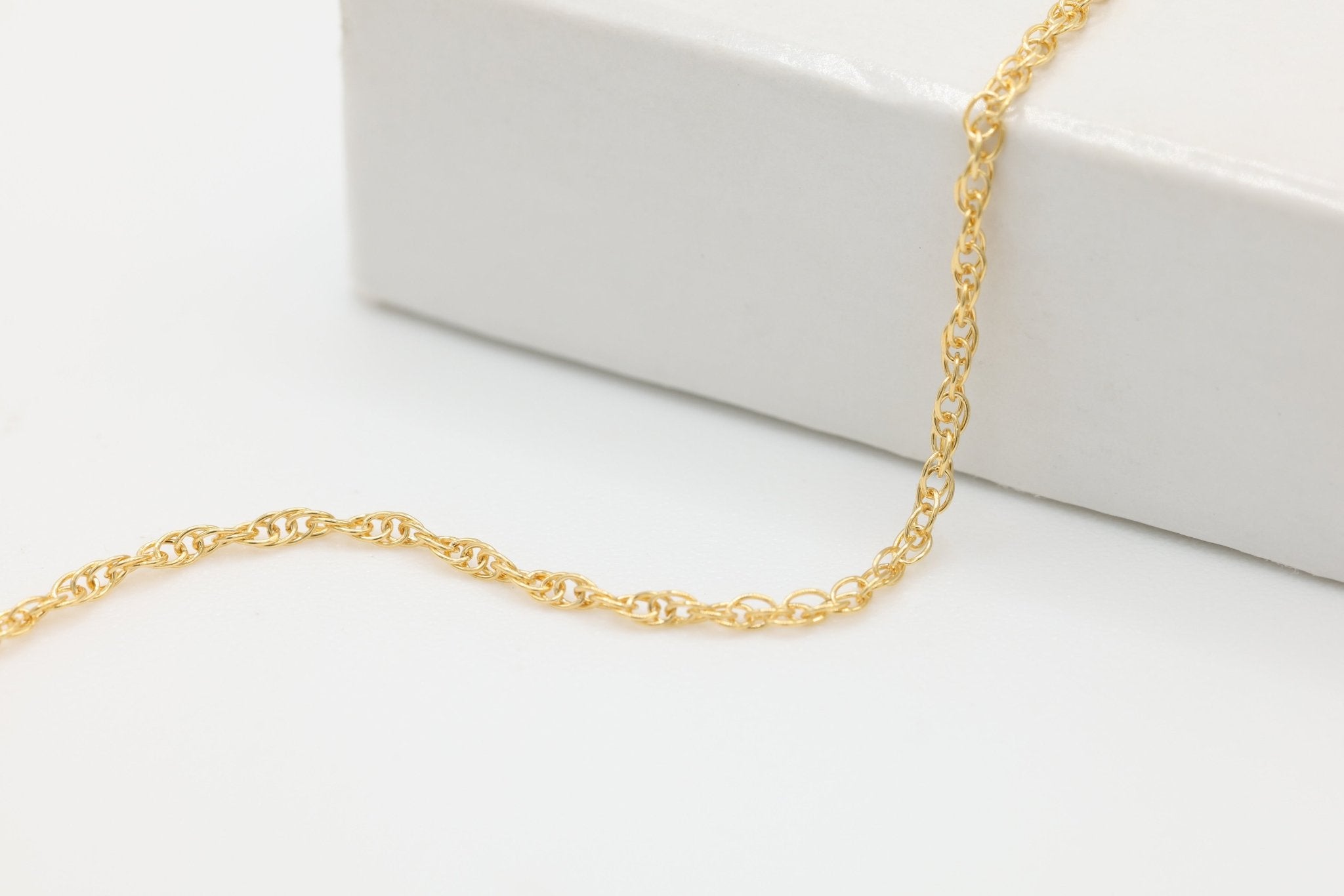 1.2mm Rope Chain, 14/20 Gold-Filled, Wholesale, Pay Per Foot, Bulk Uncut Spools For Jewelers - HarperCrown