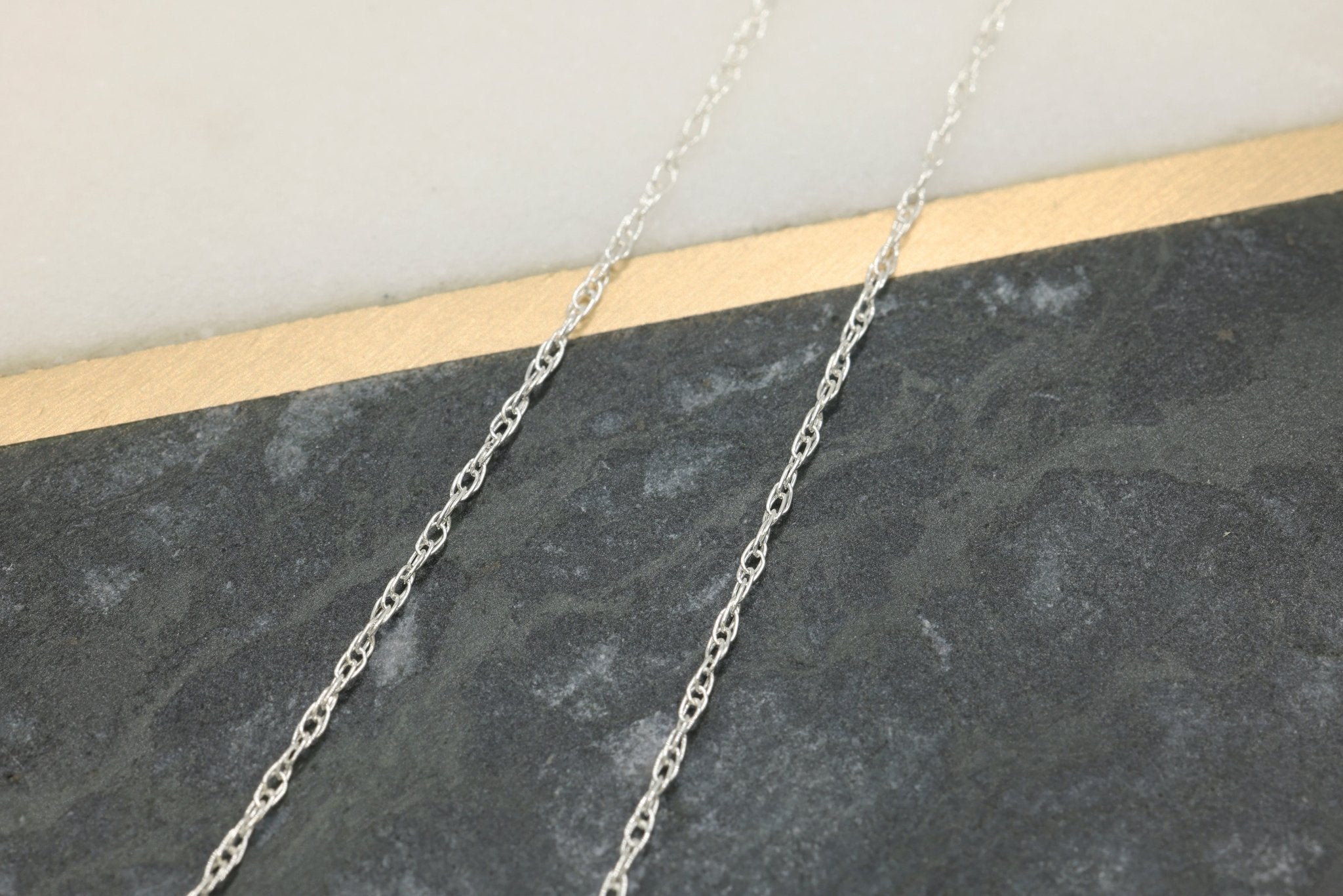 1.2mm Rope Chain, 925 Sterling Silver, Wholesale, Pay Per Foot, Bulk Uncut Spools For Jewelers - HarperCrown