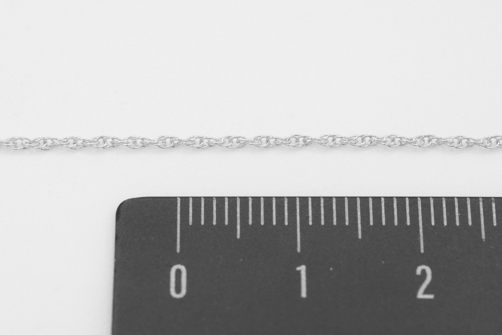 1.2mm Rope Chain, 925 Sterling Silver, Wholesale, Pay Per Foot, Bulk Uncut Spools For Jewelers - HarperCrown