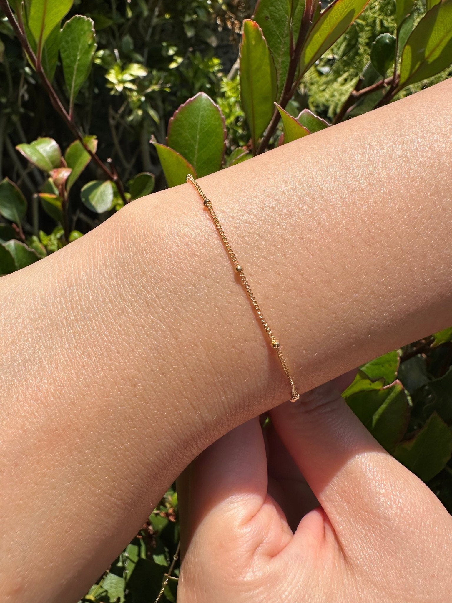 1.2mm Satellite Curb Ball Beaded Chain, 14/20 Gold - Filled or 925 Sterling Silver, Wholesale, Pay Per Foot, Jewelry Making Chain - HarperCrown
