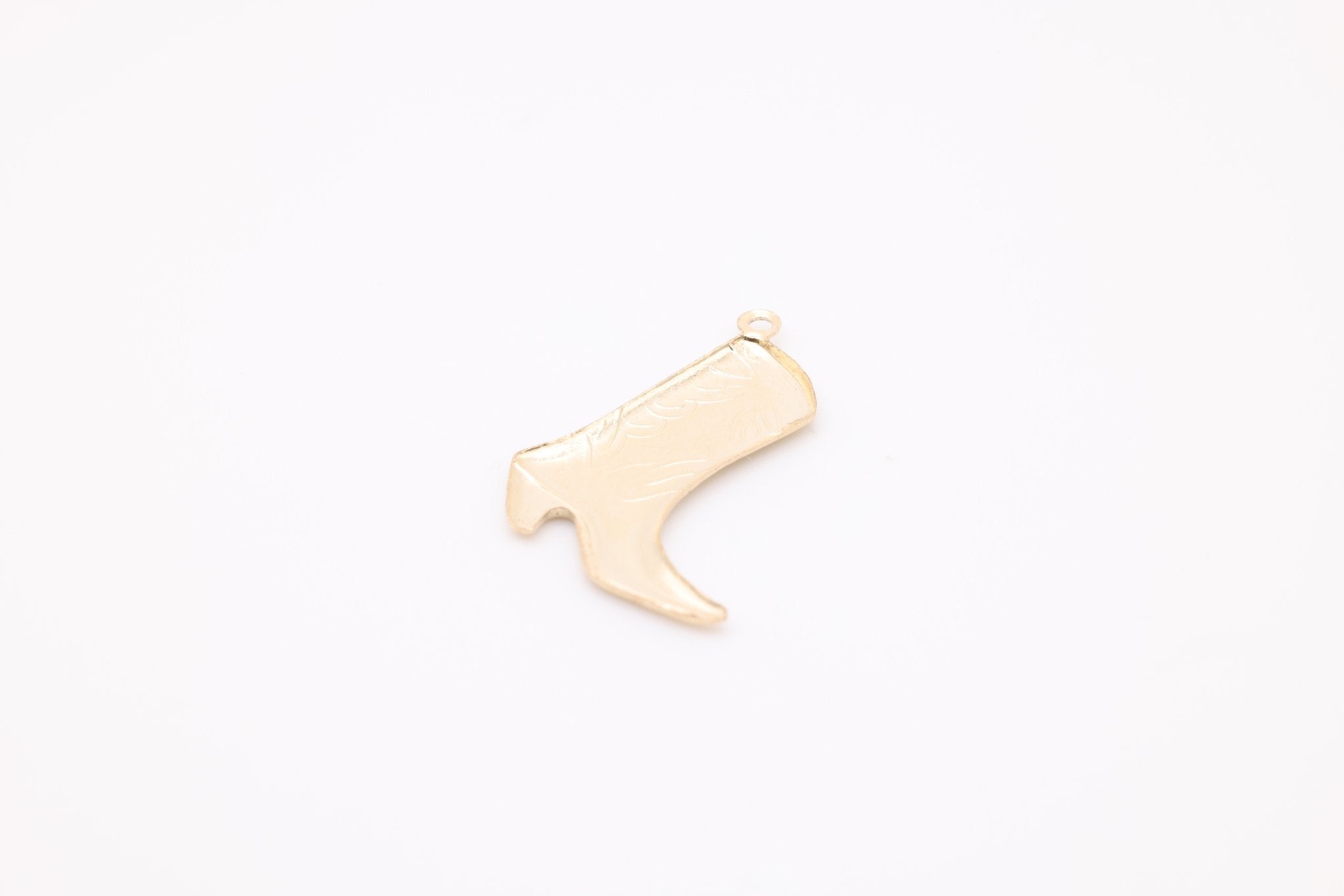 14K Gold-Filled Cowboy Boot Charm, Wholesale Jewelry Making Charm - HarperCrown