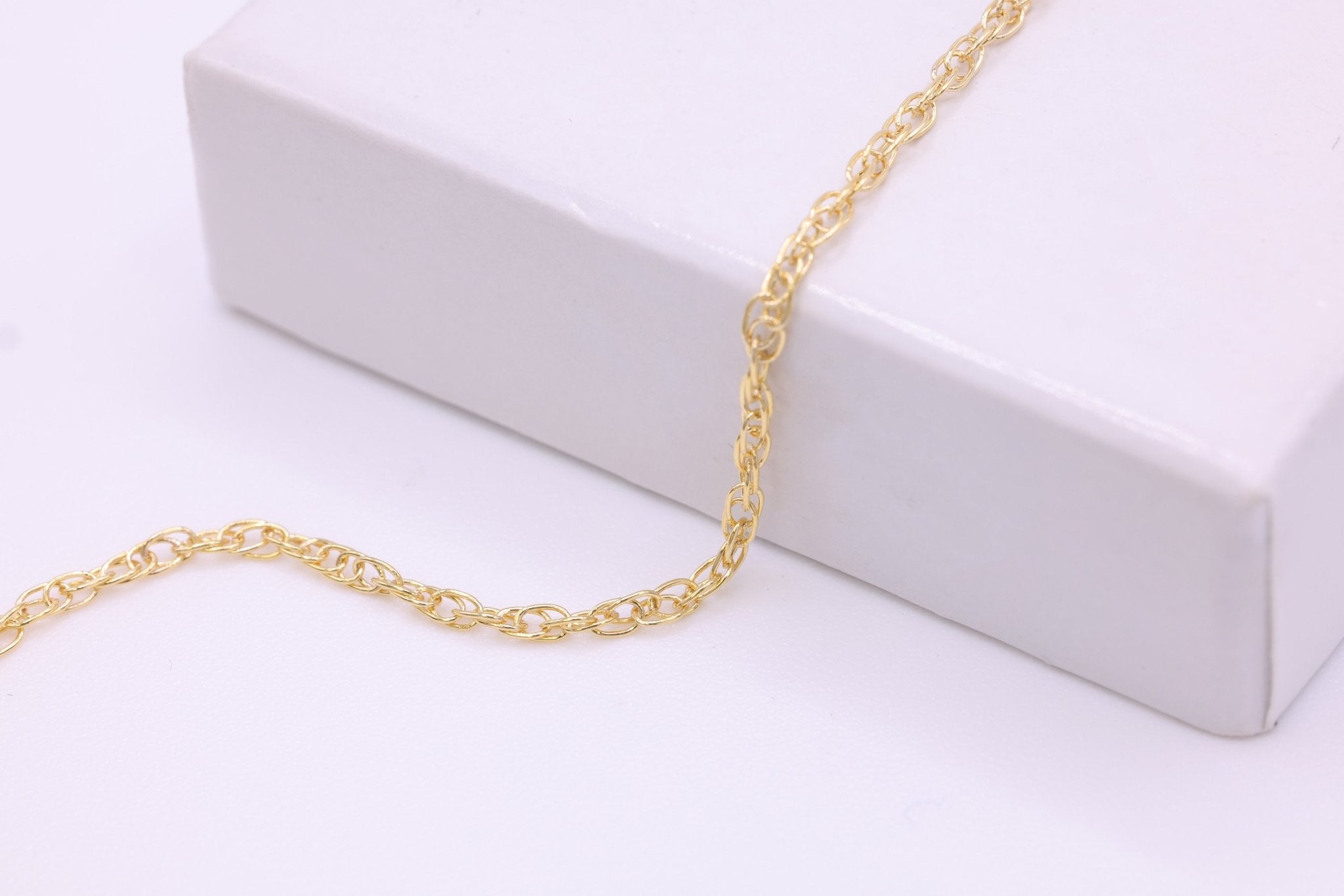 1.5mm Rope Chain, 14/20 Gold - Filled, Wholesale, Pay Per Foot, Bulk Uncut Spools For Jewelers - HarperCrown